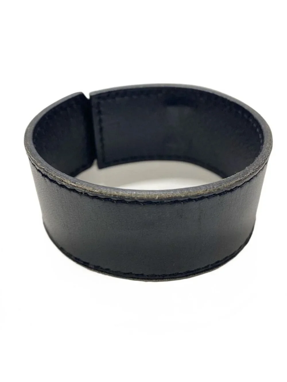 Hermes Bracelet Touareg Leather Black Silver